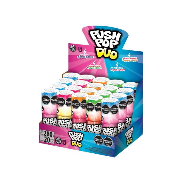 PUSH POP DUO POR 20 UNIDADES